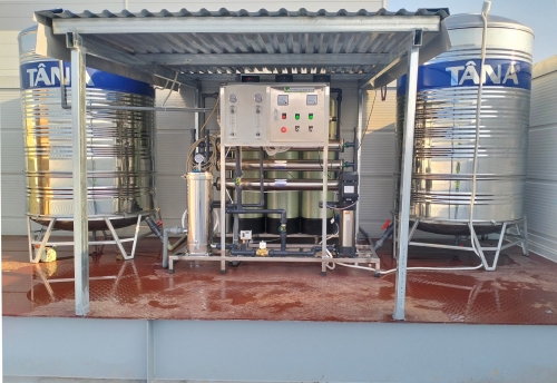 Lắp đặt hệ thống lọc nước 750L/H cho nhà máy ở Thái Nguyên